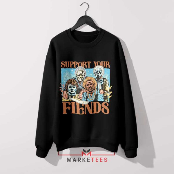 Freddy, Michael Myers, Jigsaw's Friends SweatshirtFreddy, Michael Myers, Jigsaw's Friends Sweatshirt