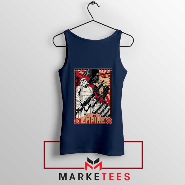 Galactic Government Stormtrooper Chic Navy Tank Top