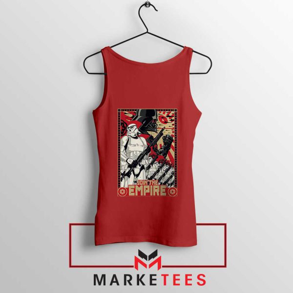 Galactic Government Stormtrooper Chic Red Tank Top