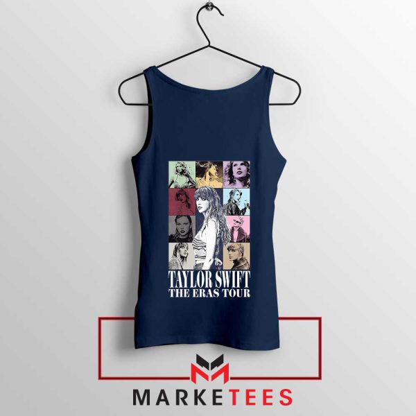 Get Ready to Sparkle Like Taylor Tour Navy Tank Top