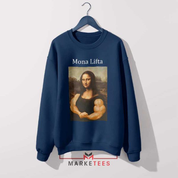 Get in Shape with the Mona Lisa Gym Line Navy Sweatshirt