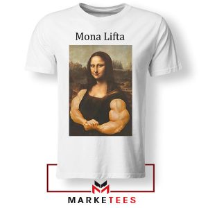 Get in Shape with the Mona Lisa Gym Line White Tshirt