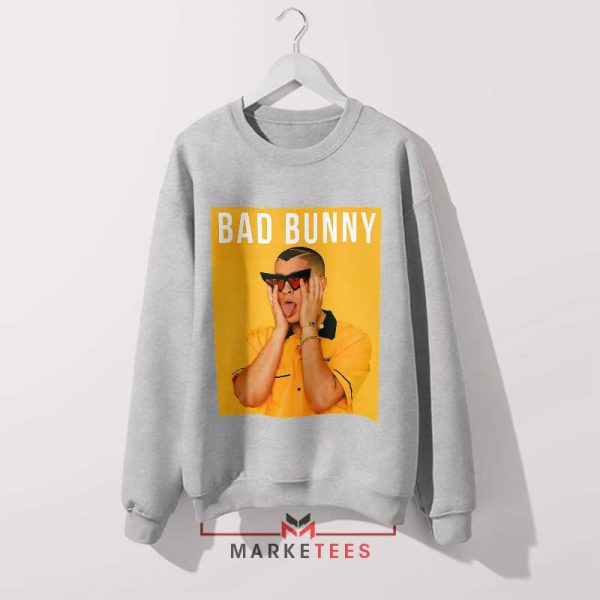 Get the Bad Bunny Look Grey Sweatshirt