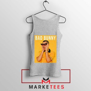 Get the Bad Bunny Look Grey Tank Top