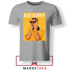 Get the Bad Bunny Look Grey Tshirt