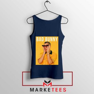 Get the Bad Bunny Look Navy Tank Top