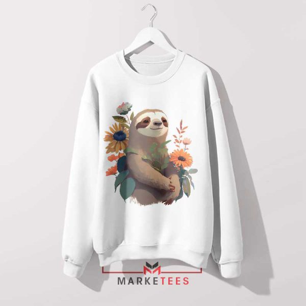 Go Slow with a Smile Beauty Sloth Sweatshirt