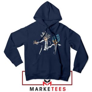 Goku Vegeta Pulp Fiction Shot Scene Navy Hoodie