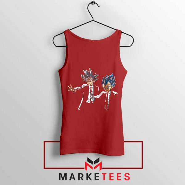 Goku Vegeta Pulp Fiction Shot Scene Red Tank Top