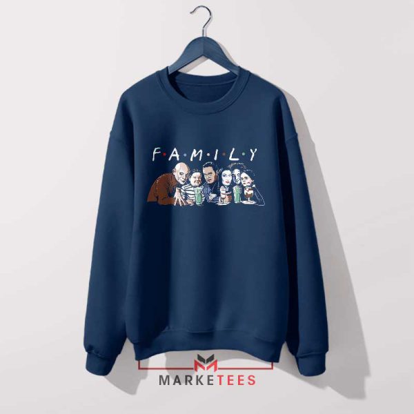 Gothic Glamour The Addams Family Navy Sweatshirt