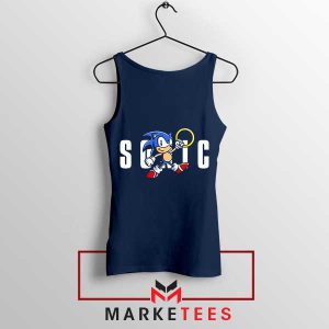 Gotta Go Fast Sonic's Jumpman Navy Tank Top