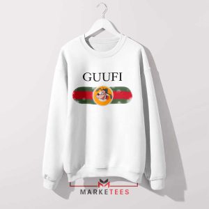 Guufi Goofy and Wilbur Fashion White Sweatshirt