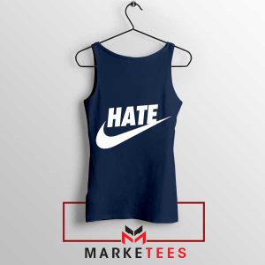 Hater's Gonna Hate Nike Just Do It Navy Tank Top