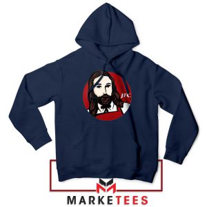 Jesus Christ Savior KFC Symbol Navy Hoodie