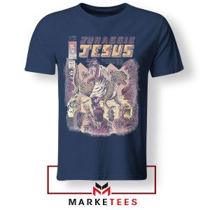 Jesus Funny Jurassic World Dominion Navy Tshirt