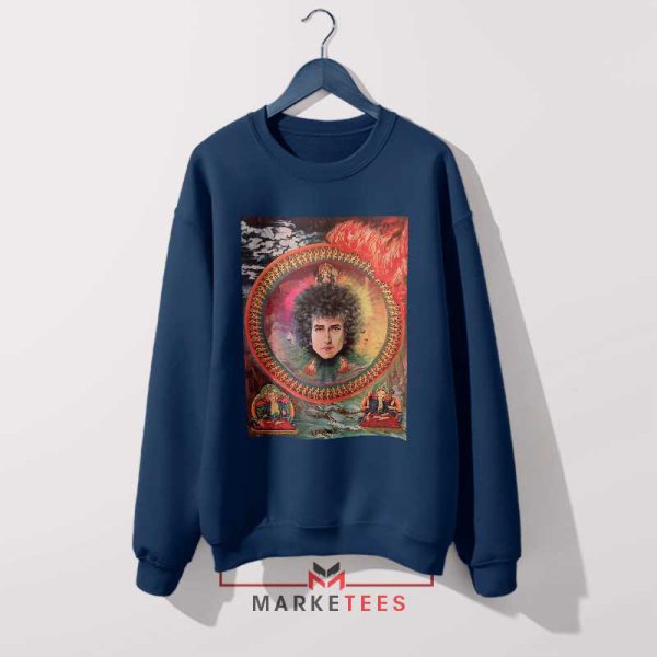 Jesus God Bob Dylan's Highway Navy Sweatshirt