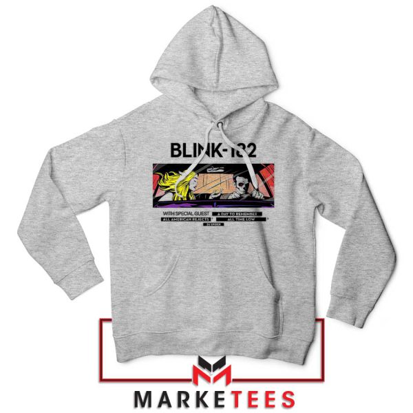 Join the Rock Show with Blink-182 Tour Grey Hoodie