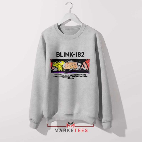 Join the Rock Show with Blink-182 Tour Grey Sweatshirt