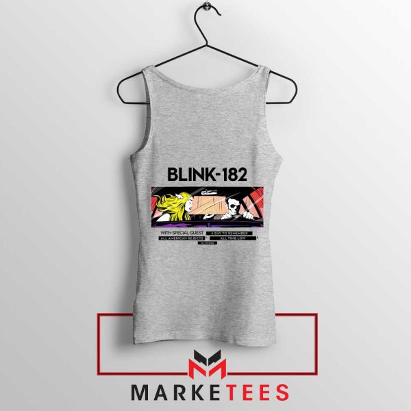 Join the Rock Show with Blink-182 Tour Grey Tank Top