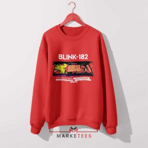 Join the Rock Show with Blink-182 Tour Red Sweatshirt