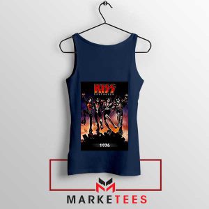 KISS Army Destroyer 1976 Tour Navy Tank Top