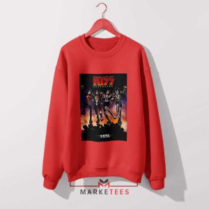 KISS Army Destroyer 1976 Tour Red Sweatshirt