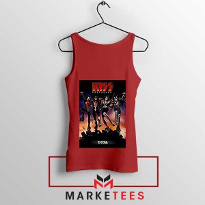 KISS Army Destroyer 1976 Tour Red Tank Top