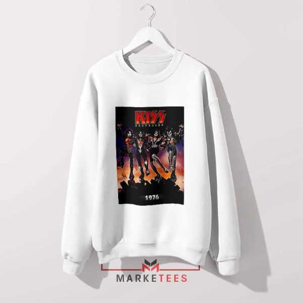 KISS Army Destroyer 1976 Tour White Sweatshirt