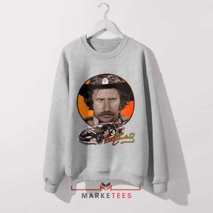 King of the Speedway Dale Earnhardt Grey Sweatshirt