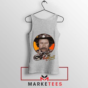 King of the Speedway Dale Earnhardt Grey Tank Top