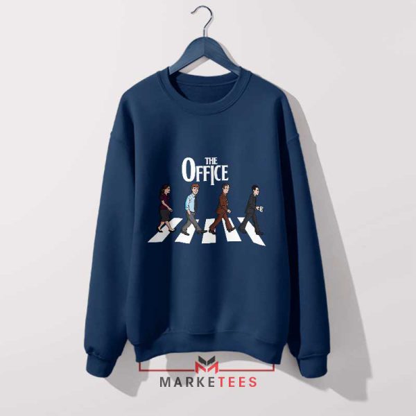 Life at Dunder Mifflin In Abbey Road Navy Sweatshirt