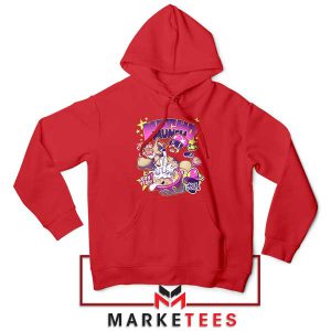 Macho Munch Maniacs Unite Red Hoodie