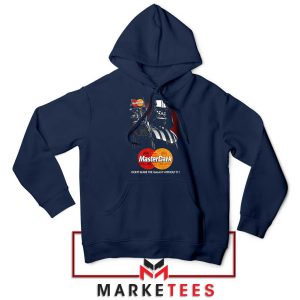 Master Darth Vader Card Villain Mask Navy Hoodie