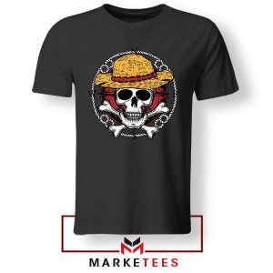 Monkey D Luffy Jolly Roger Face Black Tshirt