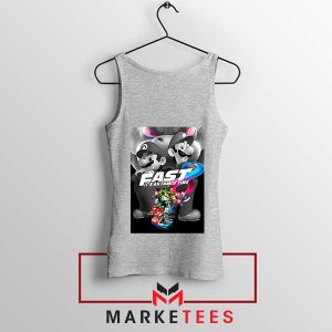 Mushroom Kingdom Super Mario Grey Tank Top