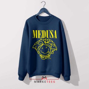 Mythical Femme Fatale Medusa Nirvana Navy Sweatshirt