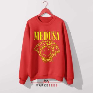 Mythical Femme Fatale Medusa Nirvana Red Sweatshirt