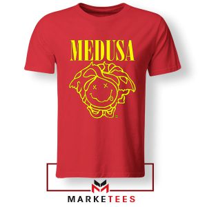 Mythical Femme Fatale Medusa Nirvana Red Tshirt