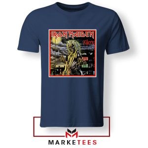 NWOBHM Classic Albums Killers Cover Art Navy Tshirt