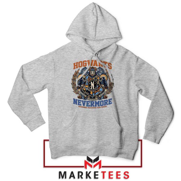 Nevermore And Hogwarts Academy Magic Grey Hoodie