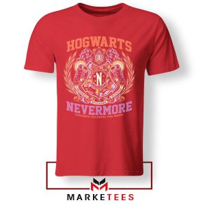 Nevermore And Hogwarts Academy Magic Red Tshirt