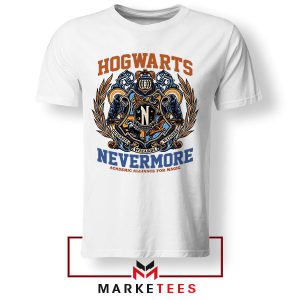 Nevermore And Hogwarts Academy Magic White Tshirt