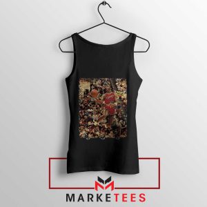 Old-School Michael Jordan #23 Basketball Black Tank Top