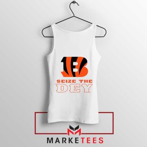 Orange and Black Who Dey Tank Top