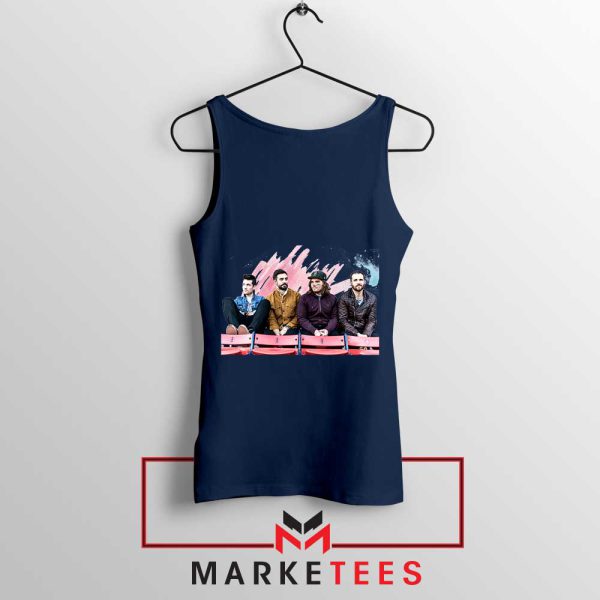 Pompeii Proud Bastille Rocks Navy Tank Top