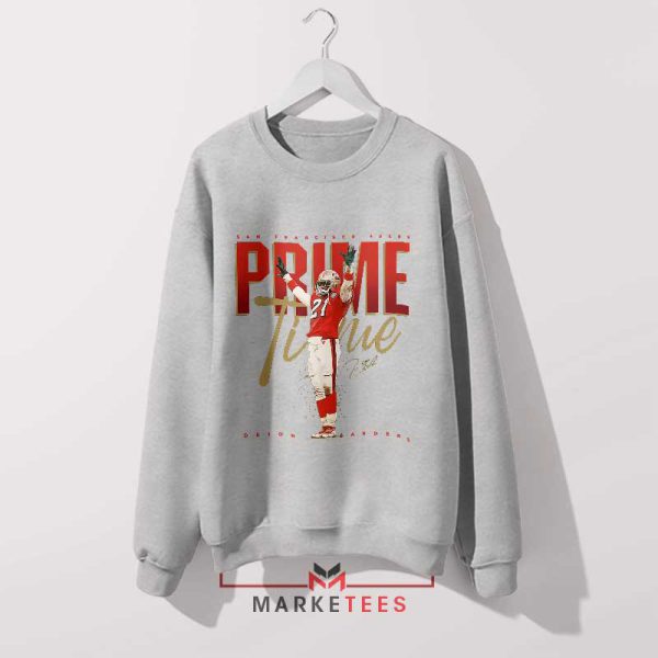 Prime Time Athletics Deion Sanders Grey Sweatshirt