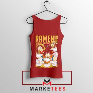 Ramen The Ultimate Shonen Squad Red Tank Top