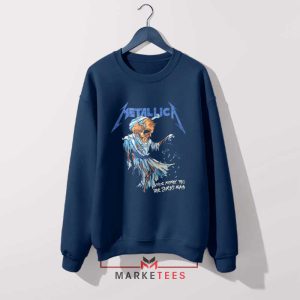 Ride the Lightning of Justice Navy Sweatshirt