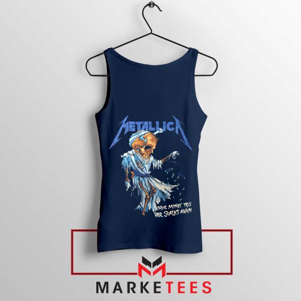 Ride the Lightning of Justice Navy Tank Top