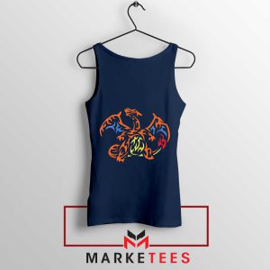 Roar of the Dragon Charizard Navy Tank Top